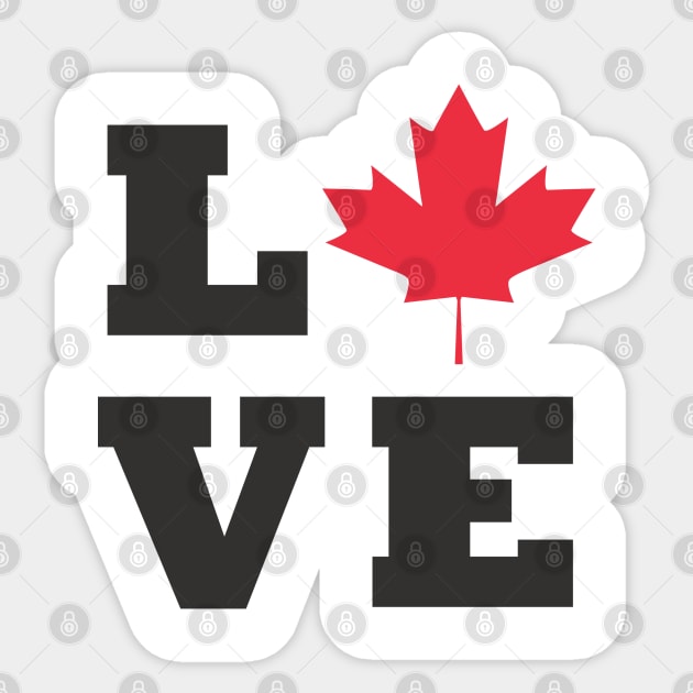 Love Canada, Canadian Love Sticker by TinPis